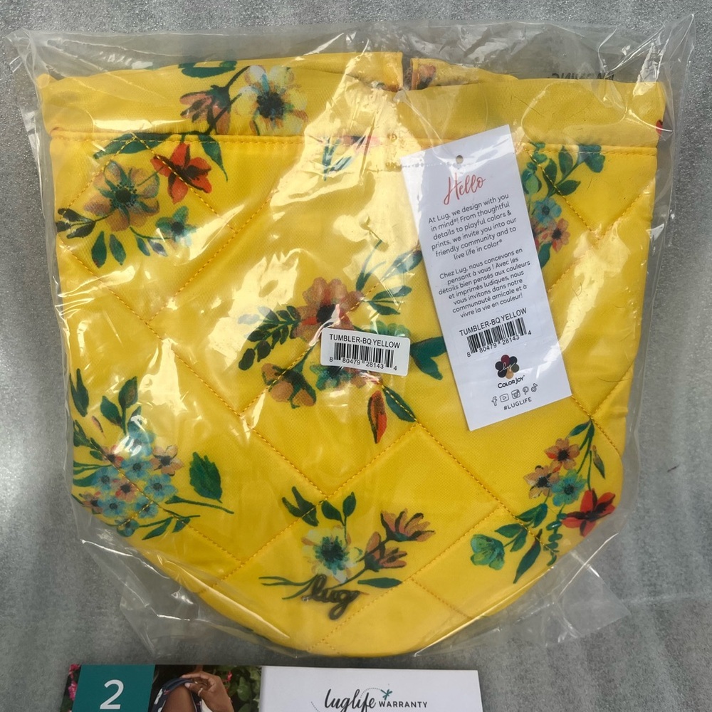 Lug Tumbler Tote NWT